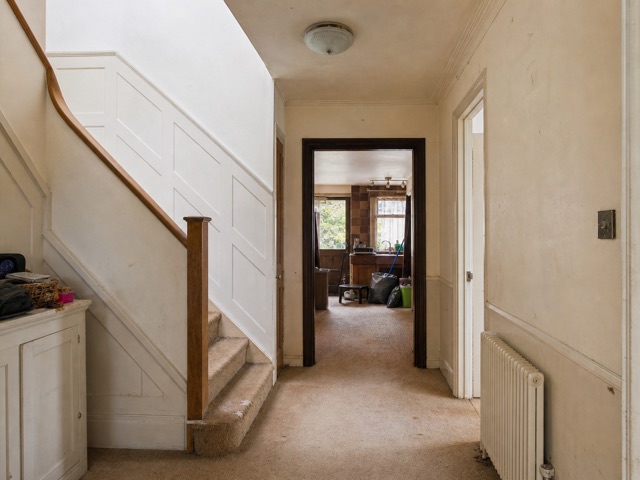 Concept image of the hallway before renovation